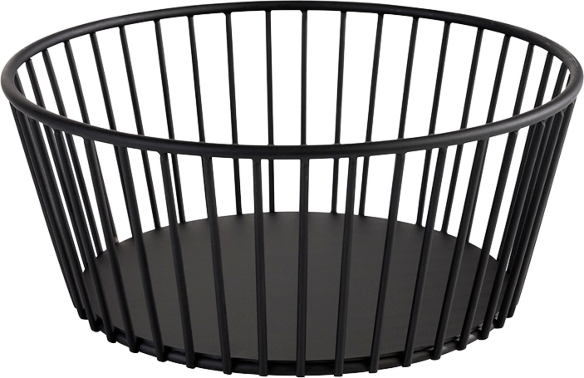 Korb "Urban" Metall, schwarz Ø 20 cm x H: 8,5 cm